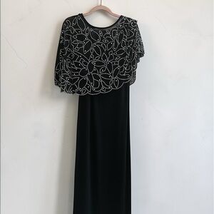 MSK Petite Beaded Evening Gown